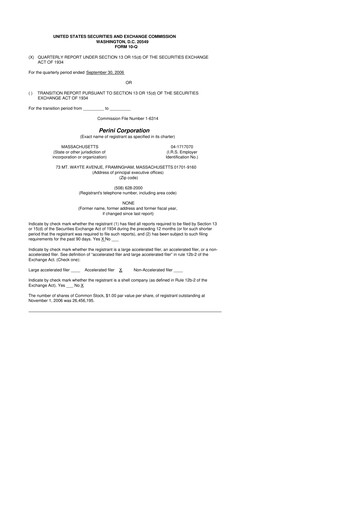 Thumbnail Tutor Perini Corporation
 10-Q Quarterly Report FY 