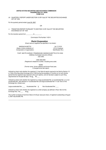 Thumbnail Tutor Perini Corporation
 10-Q Quarterly Report FY 