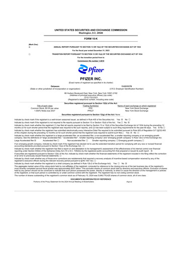 Thumbnail Pfizer 10-K Annual Report 2023