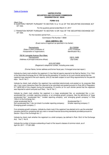 Thumbnail Essential Utilities
 10-Q Quarterly Report FY2017 