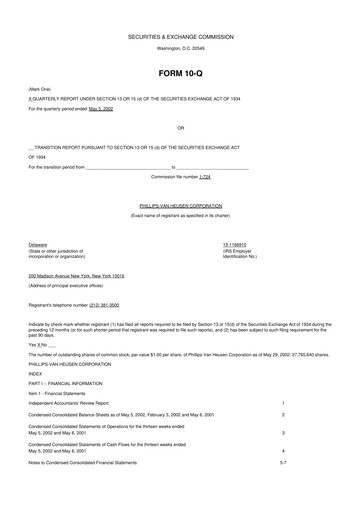 Thumbnail PVH Corp.
 10-Q Quarterly Report FY 