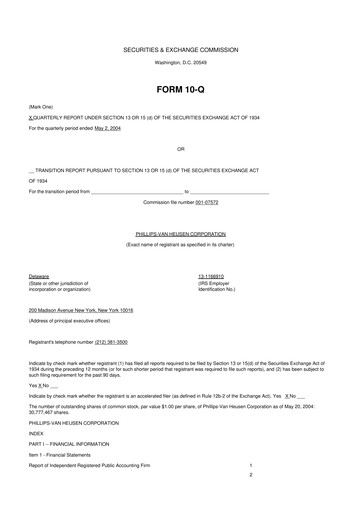 Thumbnail PVH Corp.
 10-Q Quarterly Report FY 