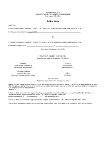 Thumbnail PVH Corp.
 10-Q Quarterly Report FY 