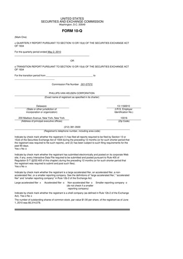Thumbnail PVH Corp.
 10-Q Quarterly Report FY 