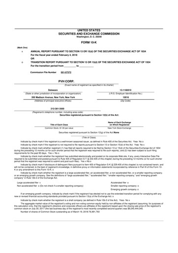 Thumbnail PVH Corp.
 10-K Annual Report 2017