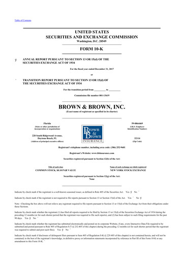 Thumbnail Brown & Brown
 10-K Annual Report 2017