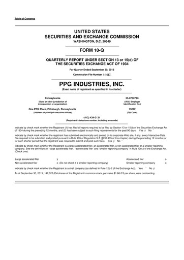 Thumbnail PPG Industries
 10-Q Quarterly Report FY2013 