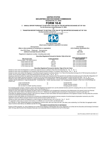 Thumbnail PPG Industries
 10-K Annual Report 2024