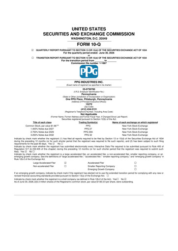 Thumbnail PPG Industries
 10-Q Quarterly Report FY2026 