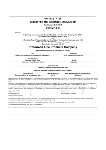 Thumbnail Preformed Line Products 10-Q Quarterly Report FY2025 