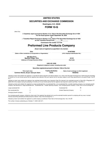 Thumbnail Preformed Line Products 10-Q Quarterly Report FY2025 