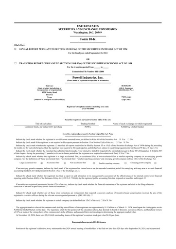 Thumbnail Powell Industries 10-K Annual Report 2024