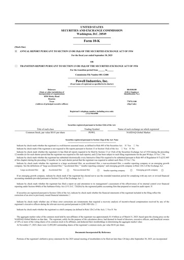 Thumbnail Powell Industries 10-K Annual Report 2025