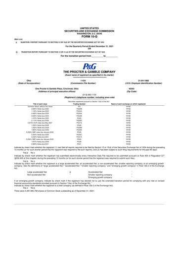 Vorschaubild Procter & Gamble 10-Q Quartalsbericht 2022 