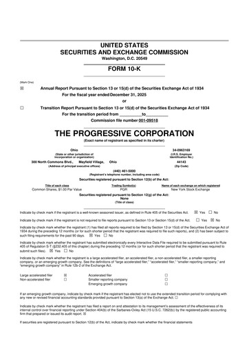 Thumbnail Progressive 10-K Annual Report 2025