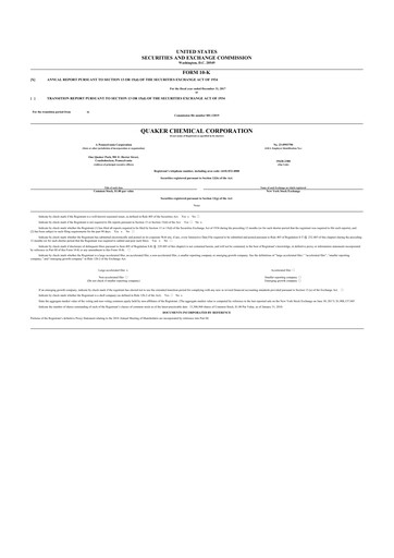 Thumbnail Quaker Houghton 10-K Annual Report 2017