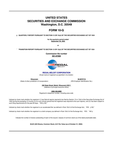 Thumbnail Regal Rexnord 10-Q Quarterly Report FY 