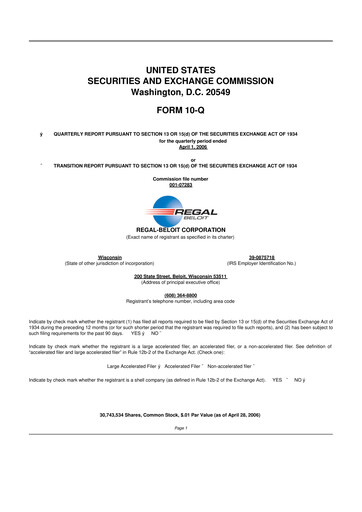 Thumbnail Regal Rexnord 10-Q Quarterly Report FY 