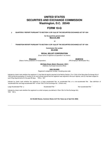 Thumbnail Regal Rexnord 10-Q Quarterly Report FY 