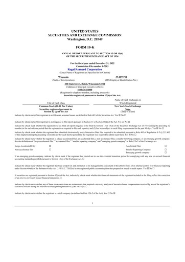 Thumbnail Regal Rexnord 10-K Annual Report 2022