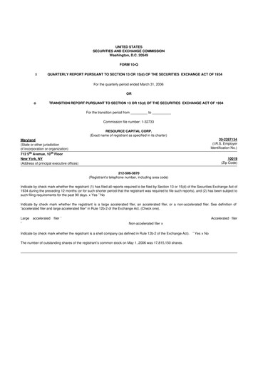 Vorschaubild ACRES Commercial Realty 10-Q Quartalsbericht  