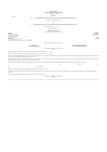 Thumbnail ACRES Commercial Realty 10-K Annual Report 