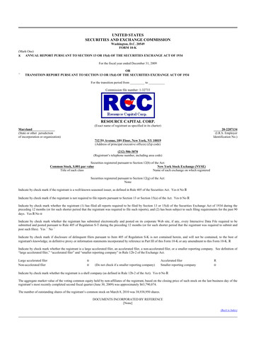 Thumbnail ACRES Commercial Realty 10-K Annual Report 