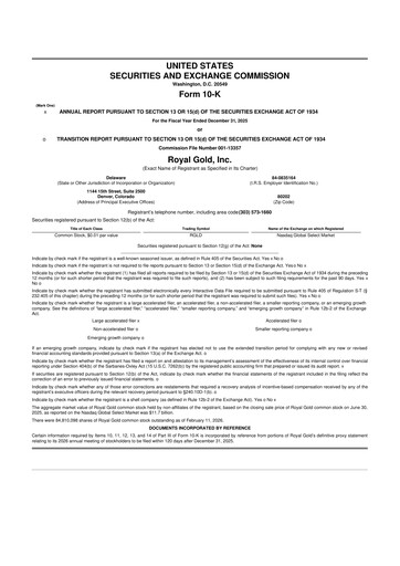 Thumbnail Royal Gold
 10-K Annual Report 2025