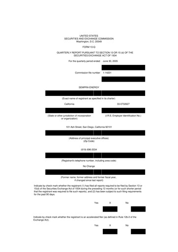 Thumbnail Sempra 10-Q Quarterly Report FY 