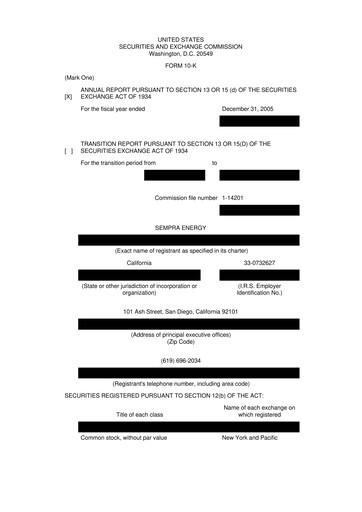 Thumbnail Sempra 10-K Annual Report 