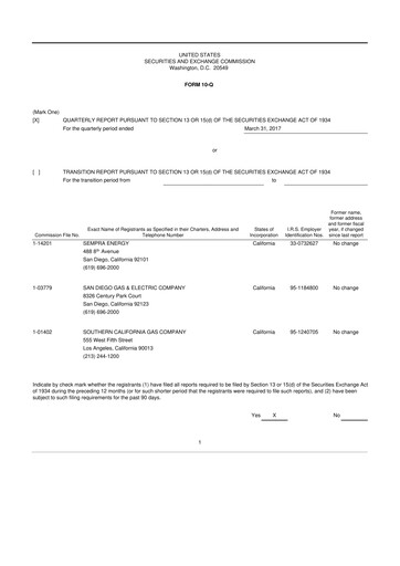 Thumbnail Sempra 10-Q Quarterly Report FY2017 