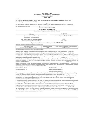 Miniature Seaboard Corporation 10-K Rapport annuel 2023