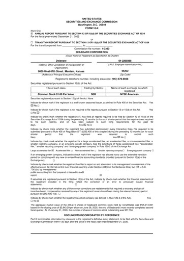 Thumbnail Seaboard Corporation 10-K Annual Report 2025
