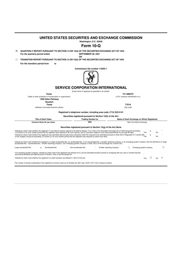 Miniature Service Corporation International
 10-Q Rapport trimestriel 2021 