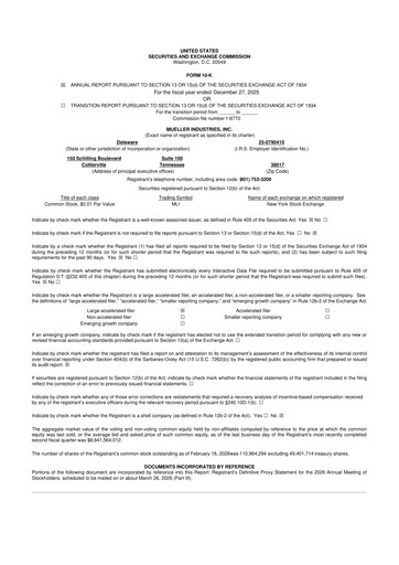 Thumbnail Mueller Industries
 10-K Annual Report 2025