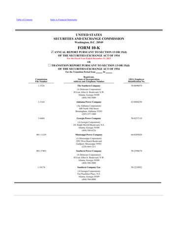 Vorschaubild Southern Company 10-K Jahresbericht 2023