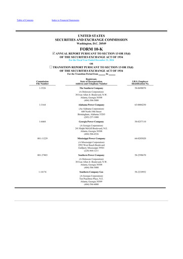 Vorschaubild Southern Company 10-K Jahresbericht 2024