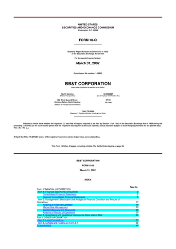 Vorschaubild Truist Financial Corporation 10-Q Quartalsbericht  