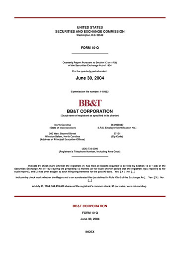 Vorschaubild Truist Financial Corporation 10-Q Quartalsbericht  