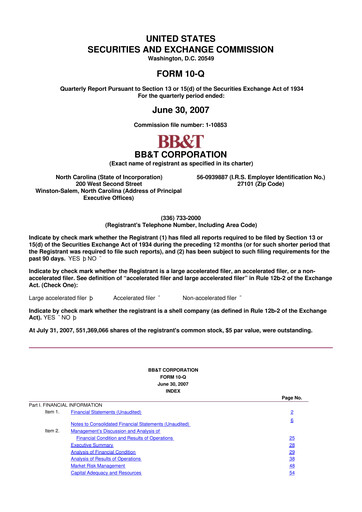 Vorschaubild Truist Financial Corporation 10-Q Quartalsbericht  