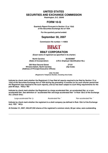 Vorschaubild Truist Financial Corporation 10-Q Quartalsbericht  