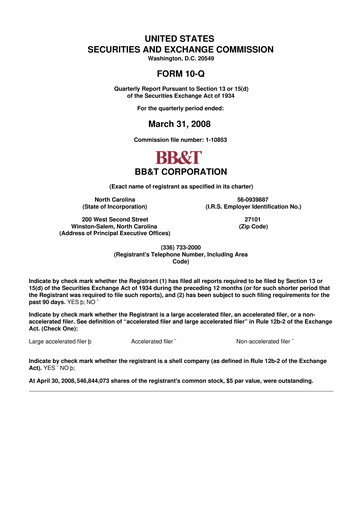 Vorschaubild Truist Financial Corporation 10-Q Quartalsbericht  