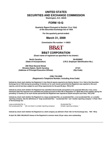Miniature Truist Financial Corporation 10-Q Rapport trimestriel  