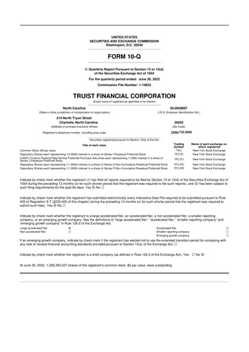 Vorschaubild Truist Financial Corporation 10-Q Quartalsbericht 2022 