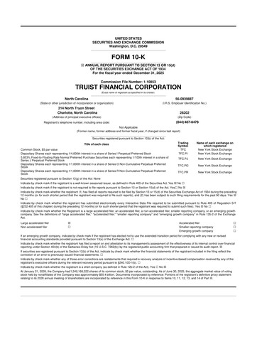 Thumbnail Truist Financial Corporation 10-K Annual Report 2025
