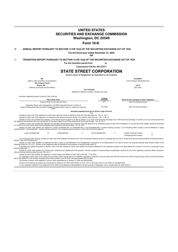 Thumbnail State Street Corporation
 10-K Annual Report 2024