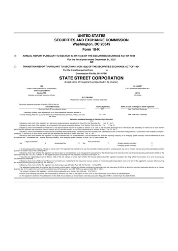 Thumbnail State Street Corporation
 10-K Annual Report 2025
