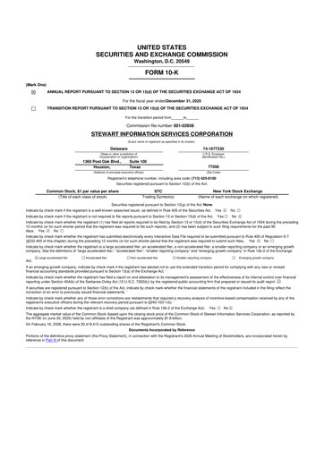 Thumbnail Stewart Information Services 10-K Annual Report 2025