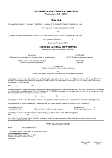 Miniature Jefferies Financial Group
 10-Q Rapport trimestriel  