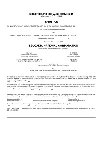 Miniature Jefferies Financial Group
 10-Q Rapport trimestriel 2011 